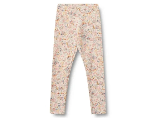 Blomstret leggings fra Wheat i pastelfarver Jules 0853 130 GOTS 9418 bright flowers